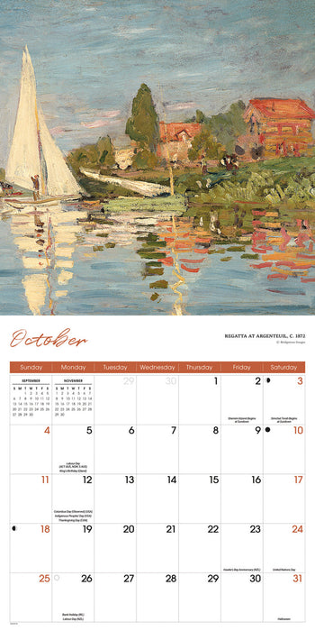 Monet 2026 Square Wall Calendar