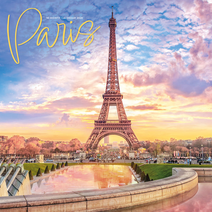 Paris 2026 Square Wall Calendar