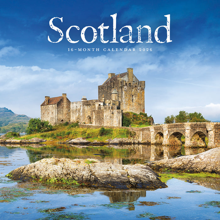 Scotland 2026 Square Wall Calendar