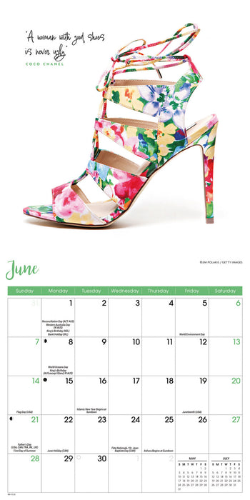 Shoes 2026 Mini Wall Calendar