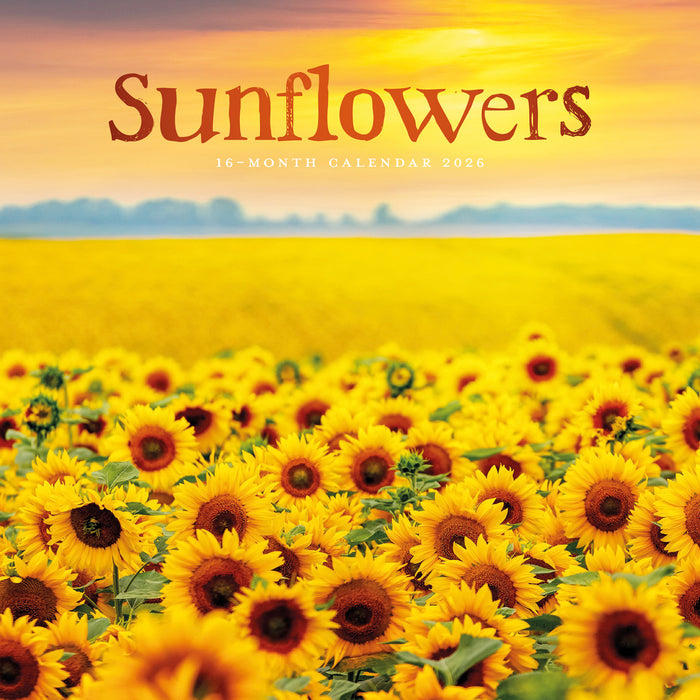 Sunflowers 2026 Square Wall Calendar