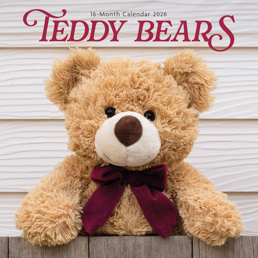 Teddy Bears 2026 Square Wall Calendar