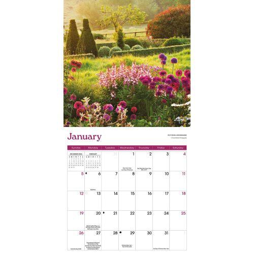 2025 Gardens Mini Wall Calendar