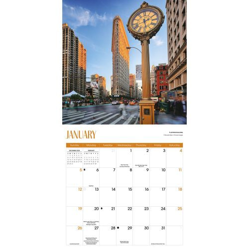 2025 New York Wall Calendar