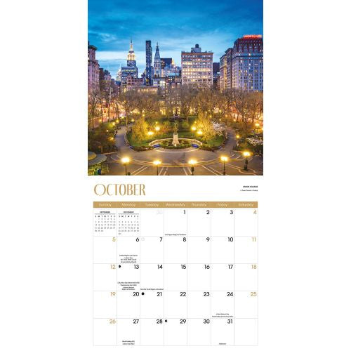 2025 New York Wall Calendar