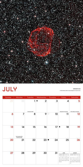 2025 Hubble Space Telescope Wall Calendar