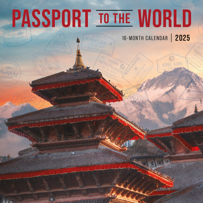 2025 Passport to the World Mini Wall Calendar