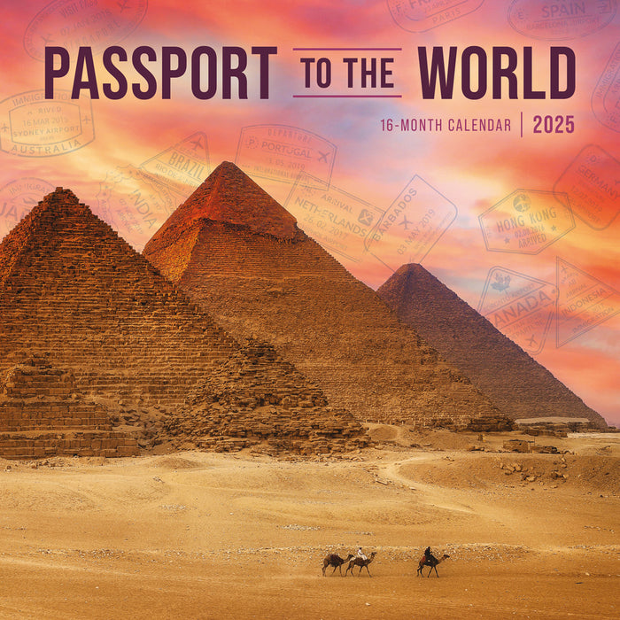 2025 Passports to the World Wall Calendar