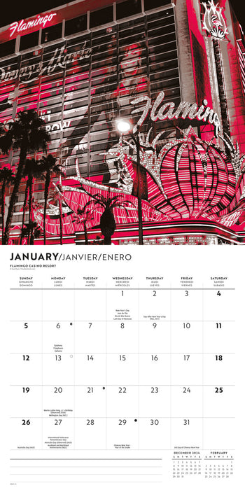 2025 Vegas Lux Wall Calendar