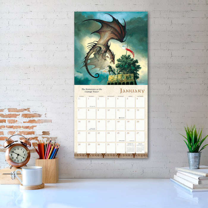 2024 Dragons by Ciruelo Wall Calendar