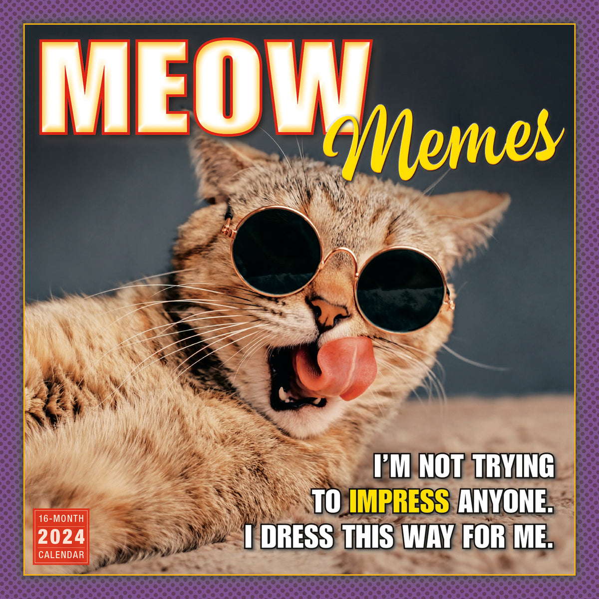 2024 Meow Memes Wall Calendar — Calendar Club