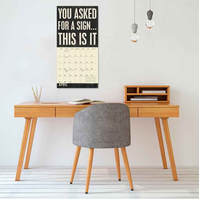 2024 Words to Live By Wall Calendar