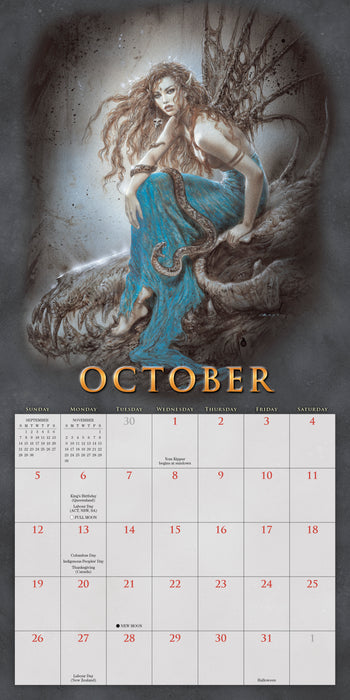 2025 Fantasy Art of Luis Royo Wall Calendar