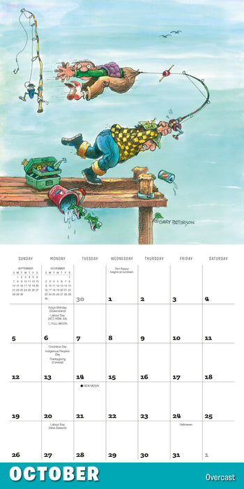 2025 Gone Fishing Wall Calendar