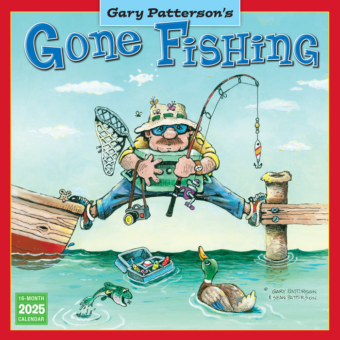 2025 Gone Fishing Wall Calendar