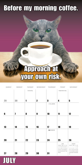 2025 Meow Memes Wall Calendar