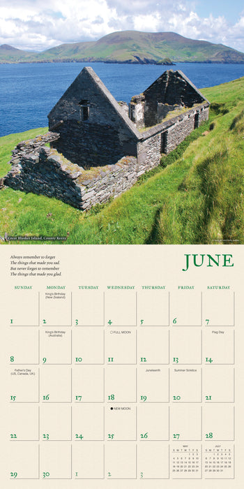 2025 The Spirit of Ireland: Images and Blessings of the Emerald Isle Wall Calendar