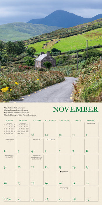 2025 The Spirit of Ireland: Images and Blessings of the Emerald Isle Wall Calendar