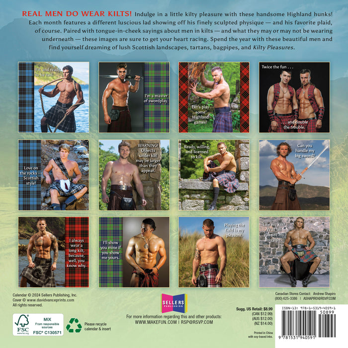 2025 Kilty Pleasures Mini Wall Calendar