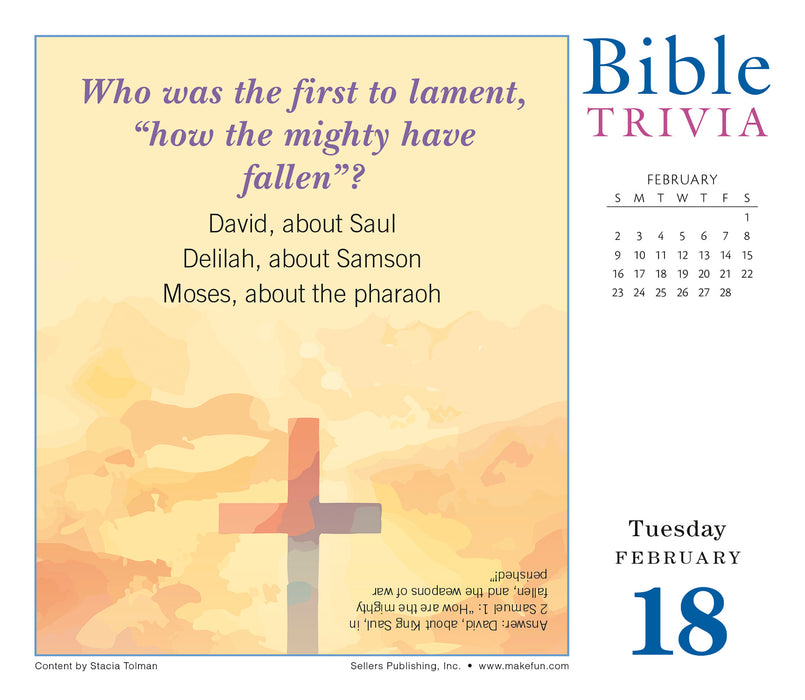 2025 Bible Trivia Page-A-Day Calendar