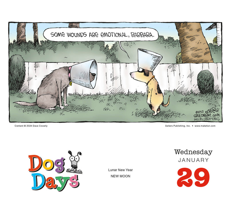 2025 Dog Days by Dave Coverly Page-A-Day Calendar