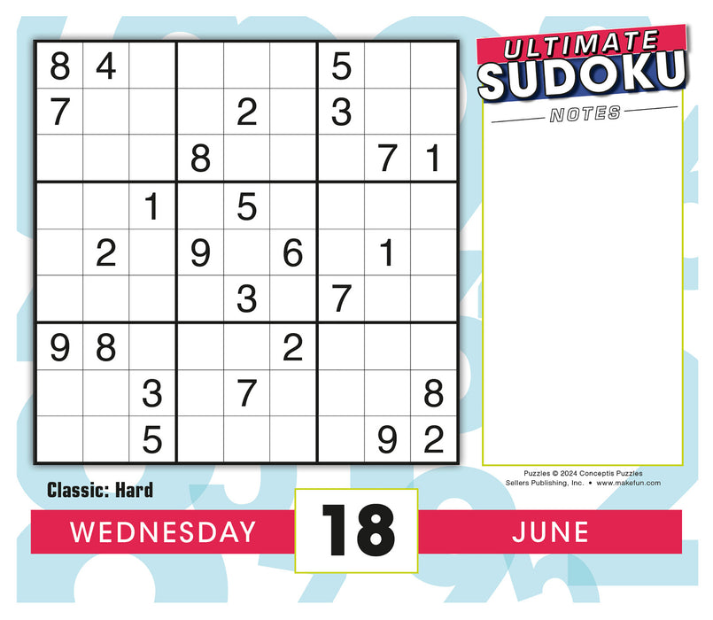 2025 Ultimate Sudoku Page-A-Day Calendar