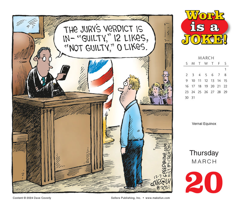 2025 Work is a Joke: Daily Workplace Humor by Dave Coverly Page-A-Day Calendar