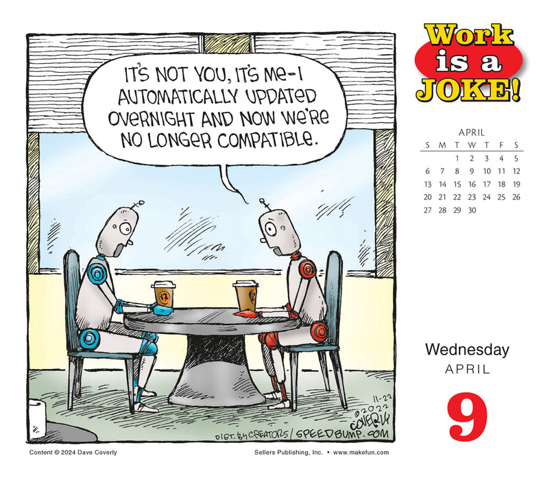 2025 Work is a Joke: Daily Workplace Humor by Dave Coverly Page-A-Day Calendar