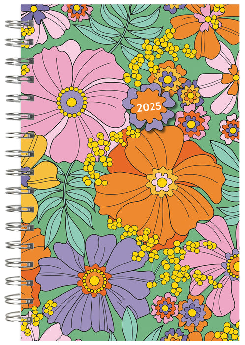 2025 Designer: Retro Blossoms Designer Engagement Diary