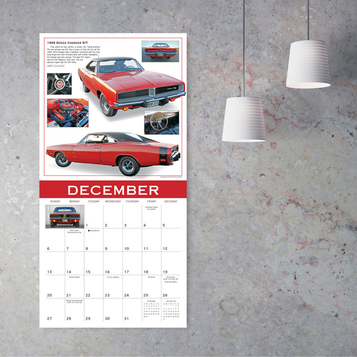 Classics Ultimate Automobiles — Muscle Cars and More 2026 Square Wall Calendar