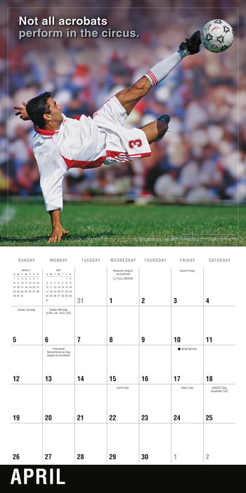 Soccer 2026 Square Wall Calendar