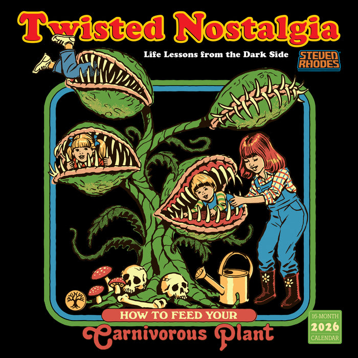 Twisted Nostalgia Life Lessons from the Dark Side 2026 Square Wall Calendar