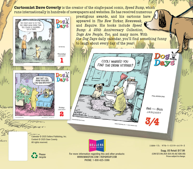 Dog Days Dave Coverly 2026 Page-A-Day Calendar