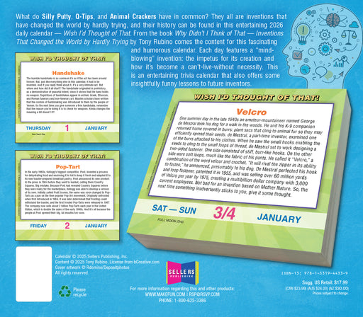 Wish I'd Thought of That 2026 Page-A-Day Calendar