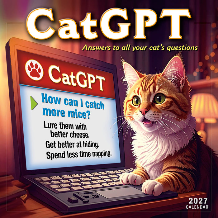 CatGPT 2027 Square Wall Calendar