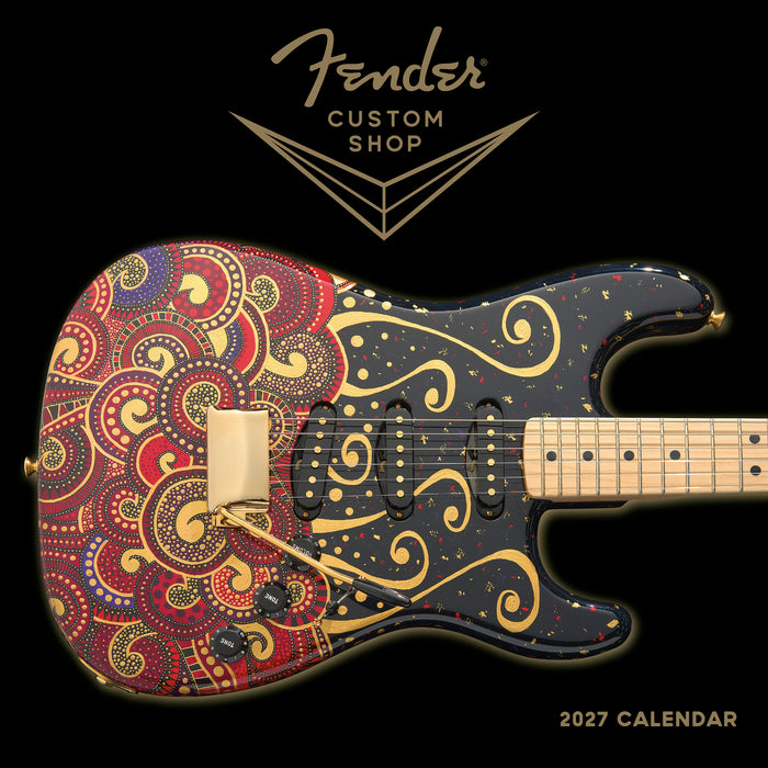 Fender Custom Shop Guitars 2027 Square Wall Calendar