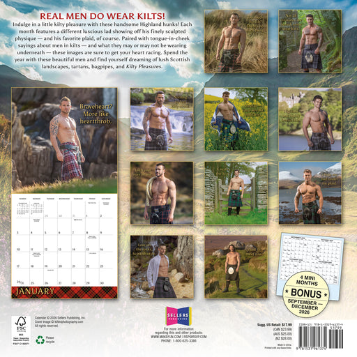 Kilty Pleasures 2027 Square Wall Calendar