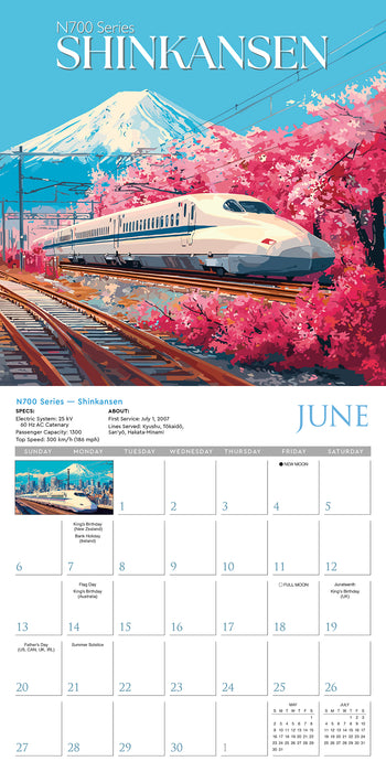 Classic Trains 2027 Square Wall Calendar (Online Exclusive)