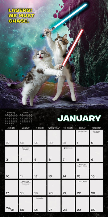 Cat Wars 2027 Mini Wall Calendar