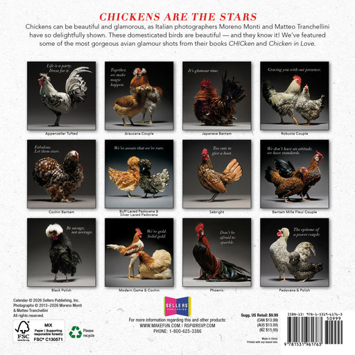 Glamour Chicks 2027 Mini Wall Calendar
