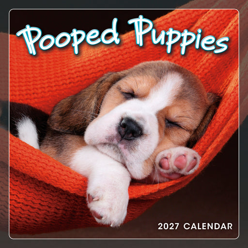 Pooped Puppies 2027 Mini Wall Calendar