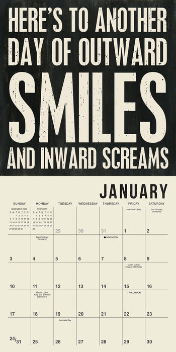 Words to Live By 2027 Mini Wall Calendar