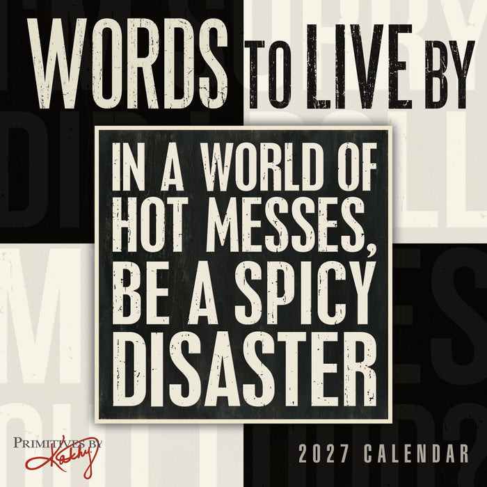 Words to Live By 2027 Mini Wall Calendar