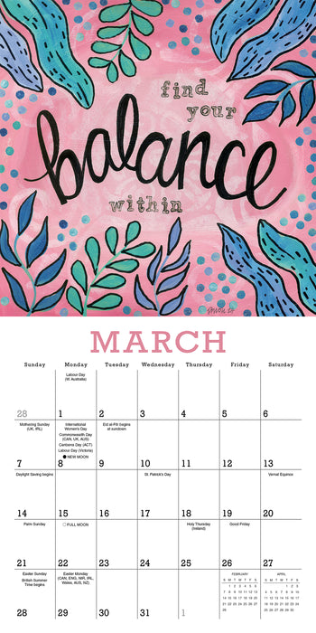 Year of Hope and Inspiration 2027 Mini Wall Calendar