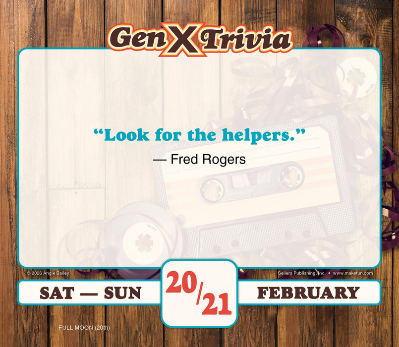 Daily Gen X Trivia 2027 Page-A-Day Calendar