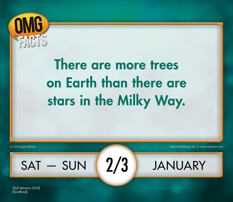 OMG Facts Hard to Believe true 2027 Page-A-Day Calendar