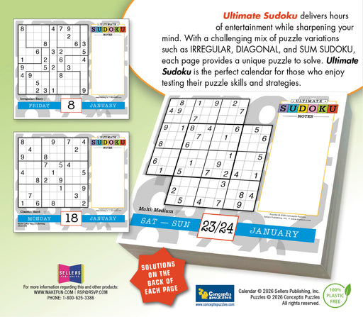 Ultimate Sudoku 2027 Page-A-Day Calendar