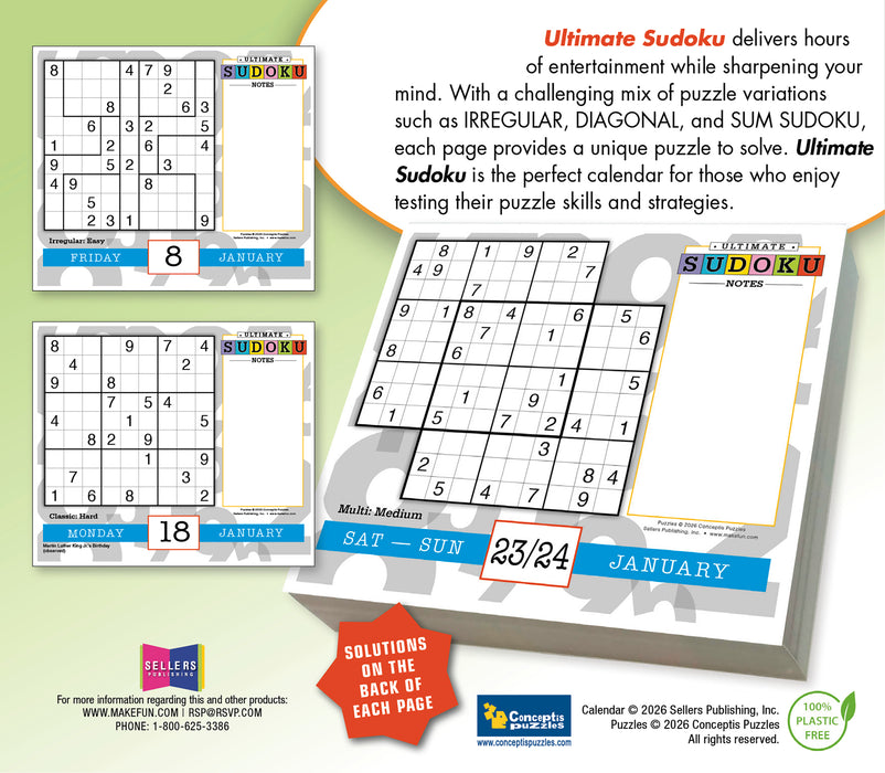 Ultimate Sudoku 2027 Page-A-Day Calendar