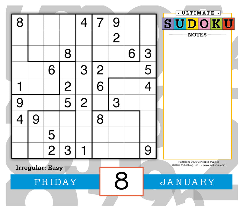 Ultimate Sudoku 2027 Page-A-Day Calendar