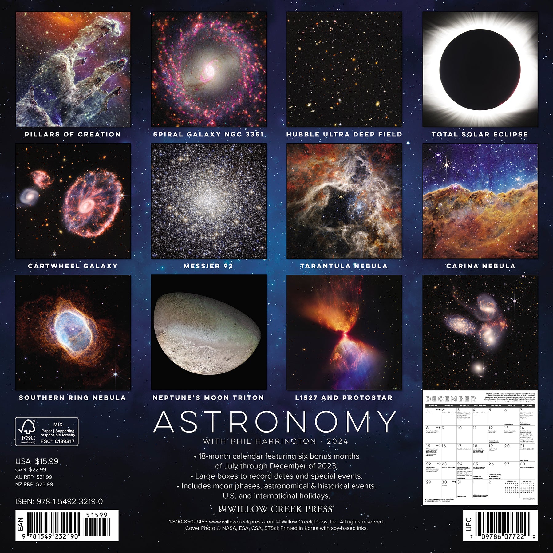 2024 Astronomy Wall Calendar — Calendar Club